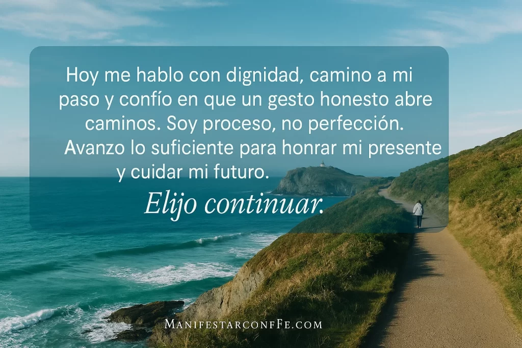 Afirmacion de aliento para no rendirse