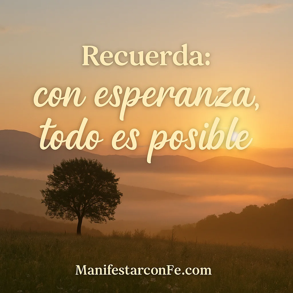 Con esperanza todo es posible