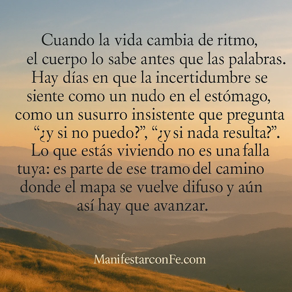 Cultivar la fe en tiempos de incertidumbre