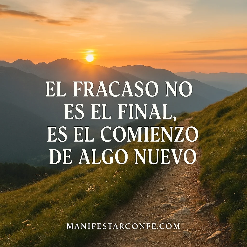 El Fracaso no es el final, frases motivadoras