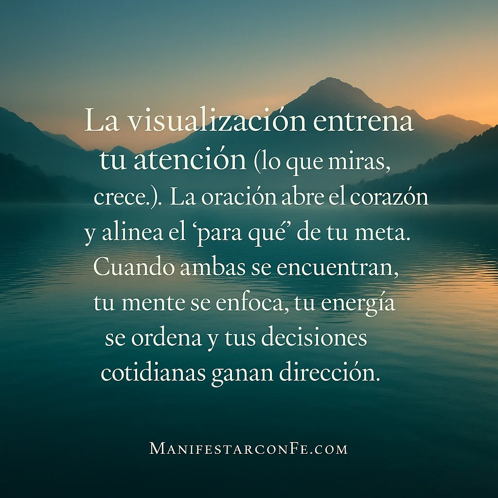 El poder de la visualización y la oración