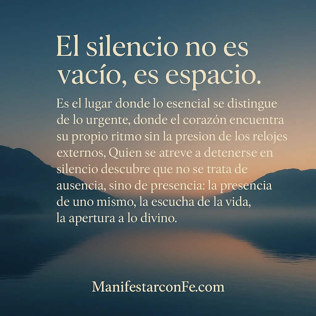 El silencio como refugio