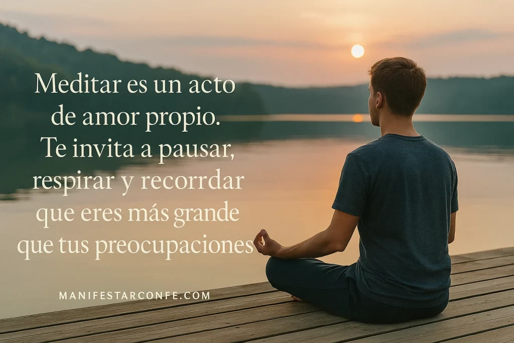 La meditacion es calma que transforma