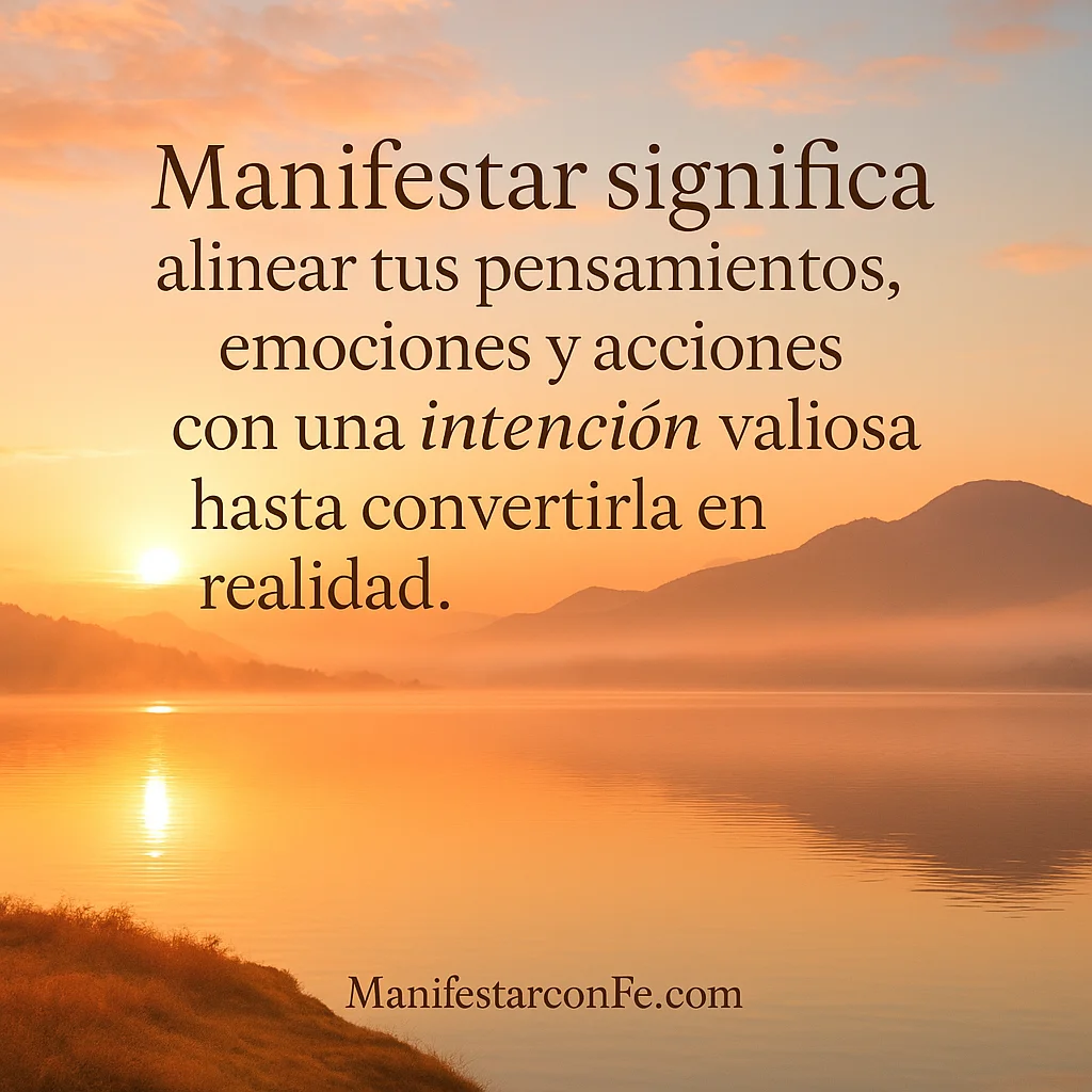 Manifestar tus sueños con fe y confianza