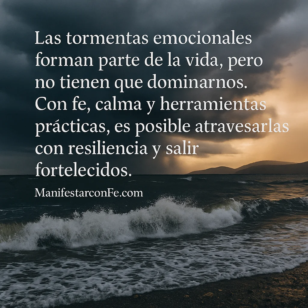 Mantener la calma en tormenta emocional