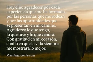 Oracion de gratitud