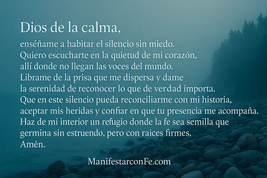 Oración en el refugio del silencio
