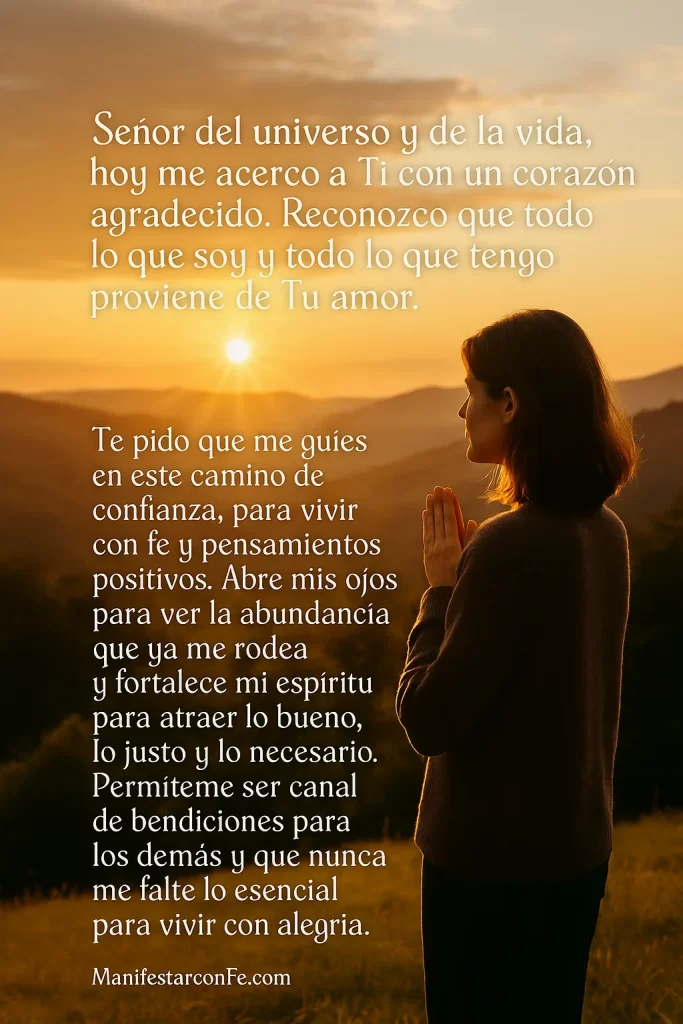 Oración para atraer abundancia