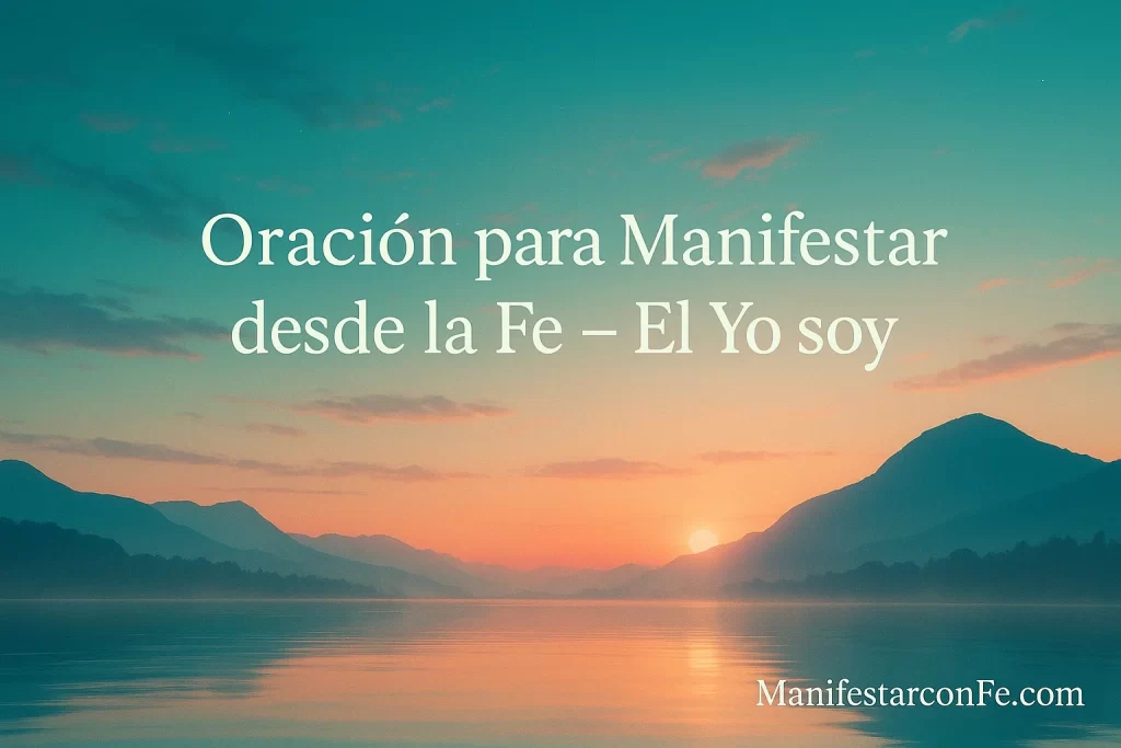 Oracion para manifestar con Fe El Yo Soy