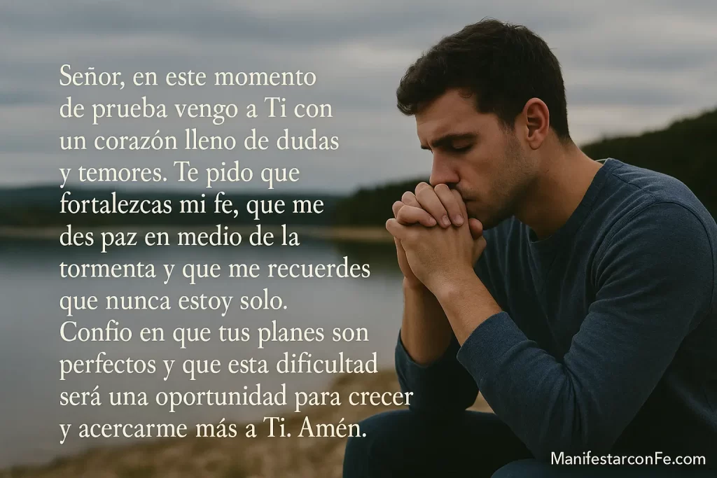 Oración para momentos dificiles