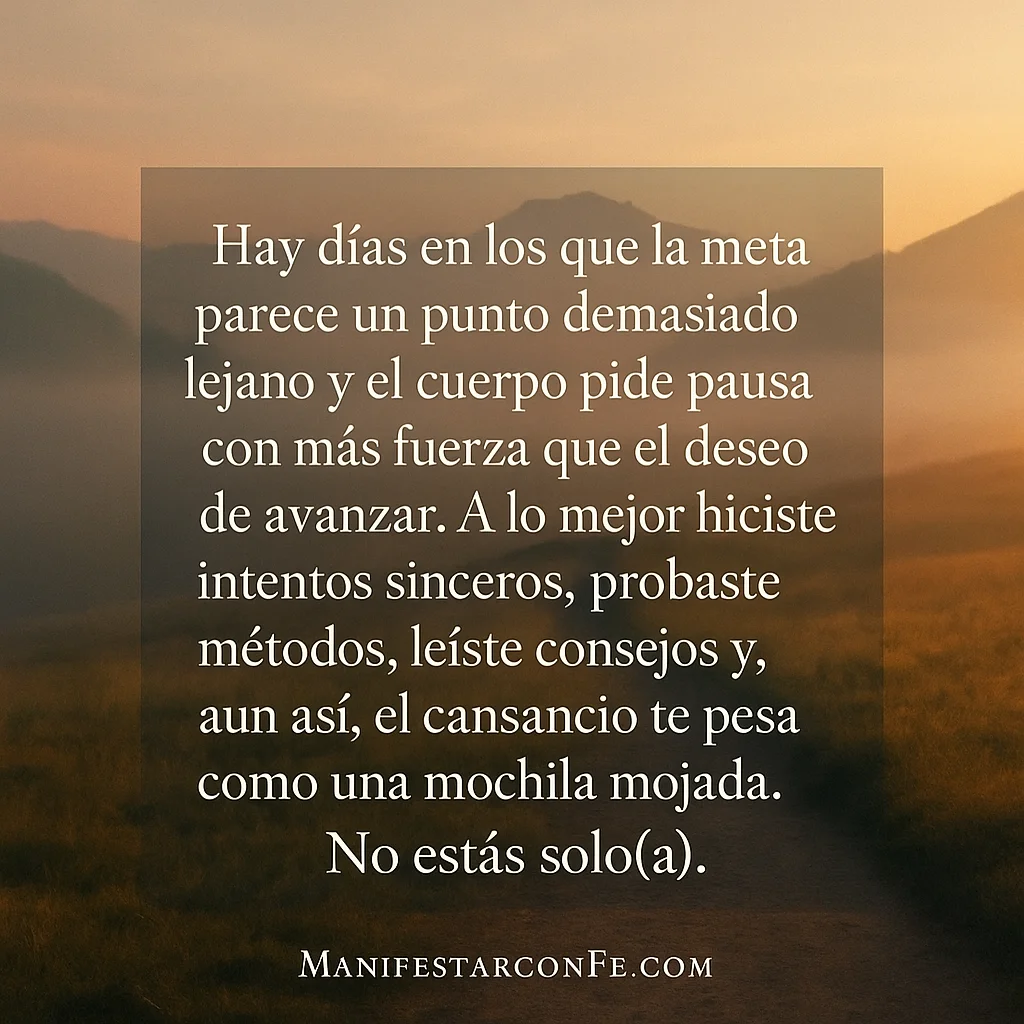 Palabras de aliento para no rendirse en el proceso personal