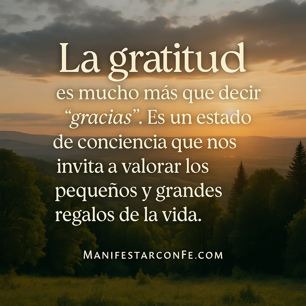Practicar la gratitud