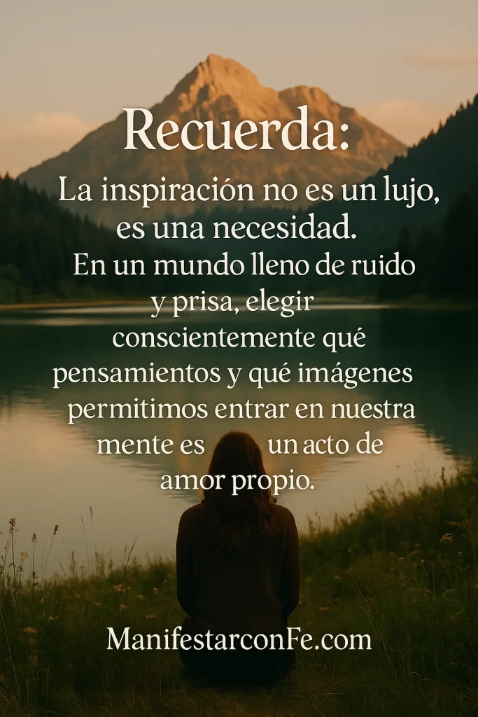 Reflexion acerca la importancia de la inspiracion diaria