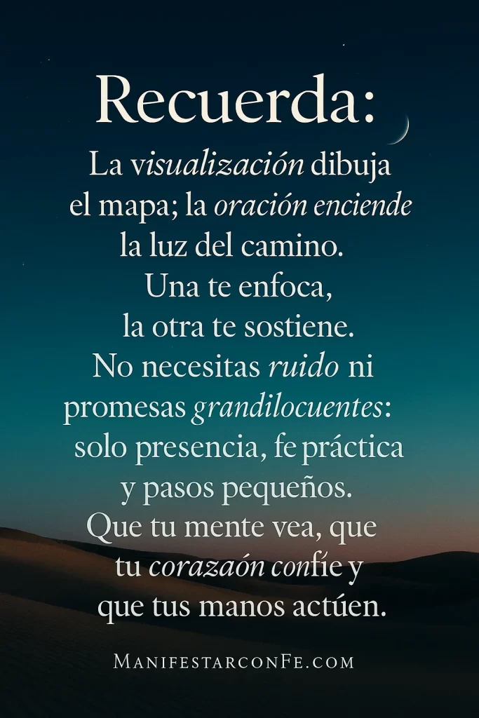 Reflexion cuando la imagen reza y la oración imagina