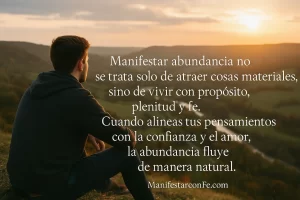 Reflexión de fe abundancia y propósito de vida