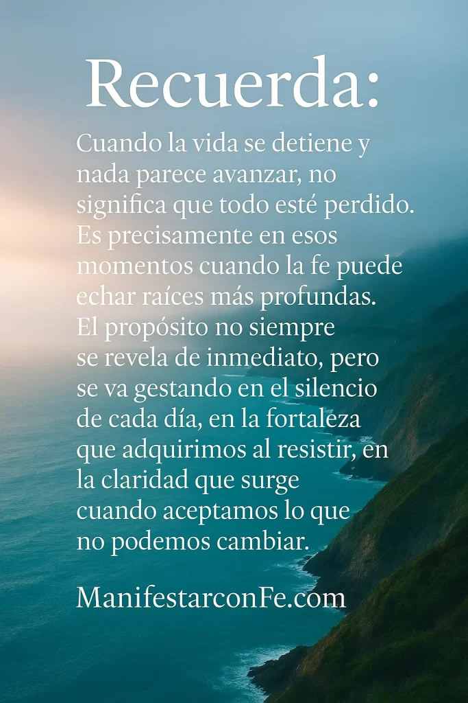 Reflexion el propósito que nace en la espera