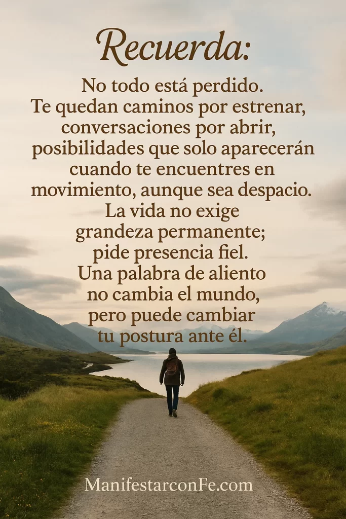 Reflexion no todo esta perdido todavía estás a tiempo