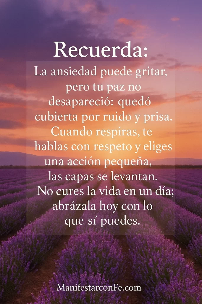 Reflexion tu paz no se fue está debajo del ruido
