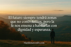 Superar el miedo al futuro con fe dignidad y esperanza