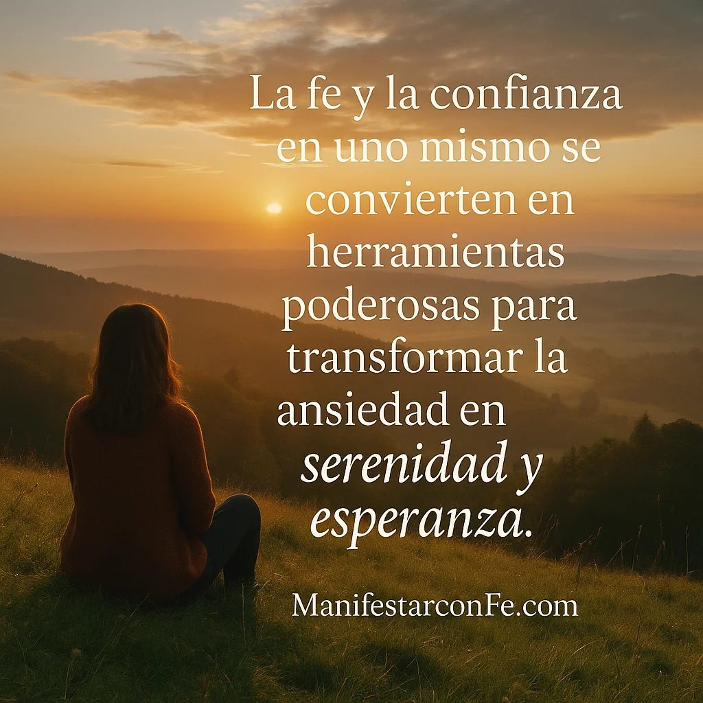 Superar la ansiedad con fe y confianza en ti mismo