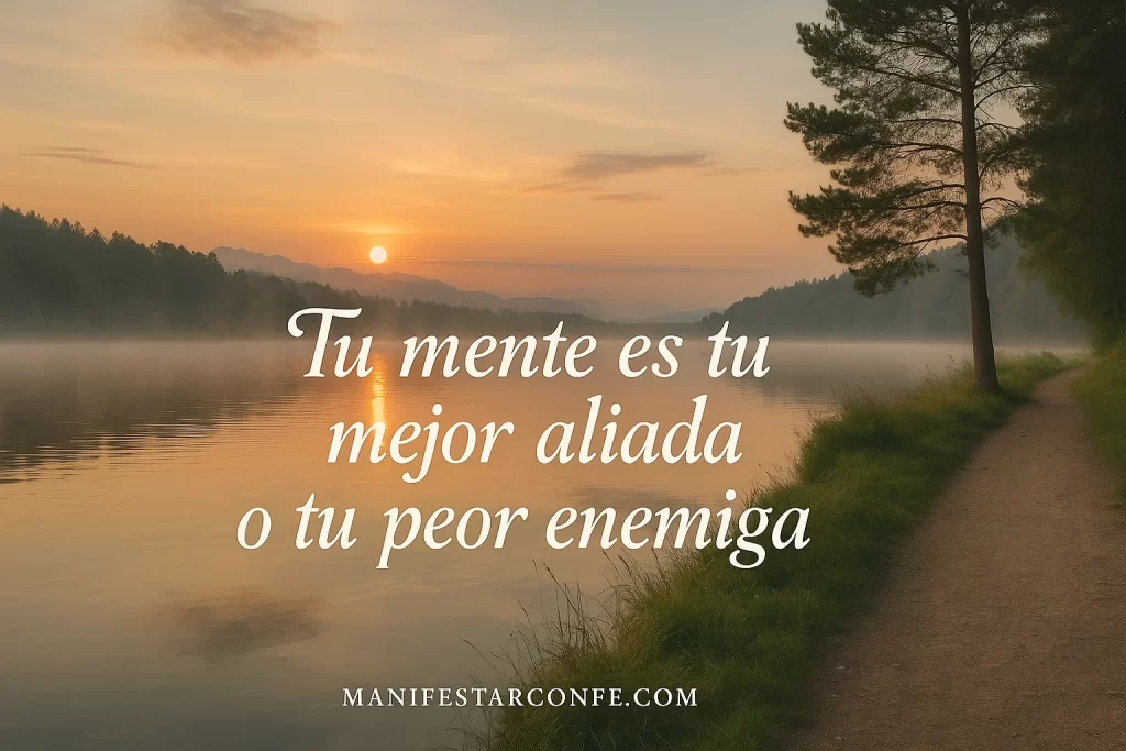 Tu mente es tu mejor aliada, frases motivadoras