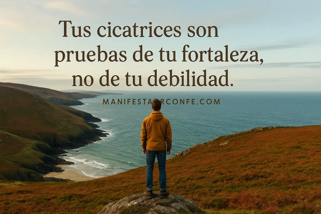 Tus cicatrices son prueba de tu fortaleza reflexion