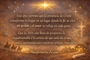Este año permite que la presencia de Cristo transforme tu hogar